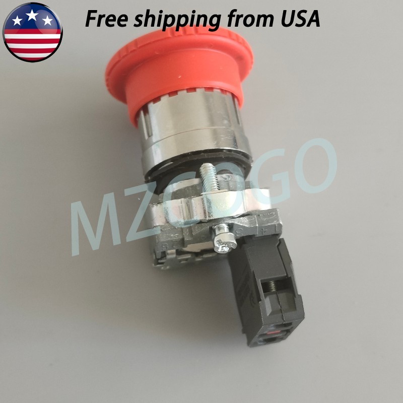 For Schneider XB4BS8442 Emergency Stop Push Button XB4-BS8442 NC Fast Delivery