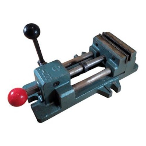 Wilton V-100 Cam Action Drill Press Vise 4 In Jaws Dual Rod Lever Used M40