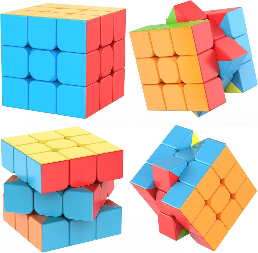 Rubik’S Cube, 3X3 Magnetic Speed Cube, Problem-Solving Brain Teaser, Classic C