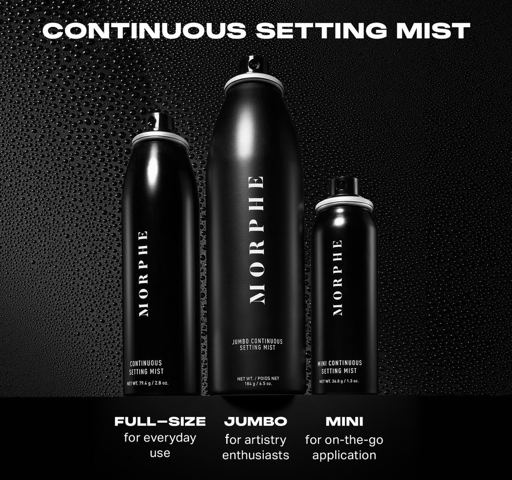 Morphe Jumbo Continuous Setting Spray - Micro-Fine Setting Spray for Makeup ...