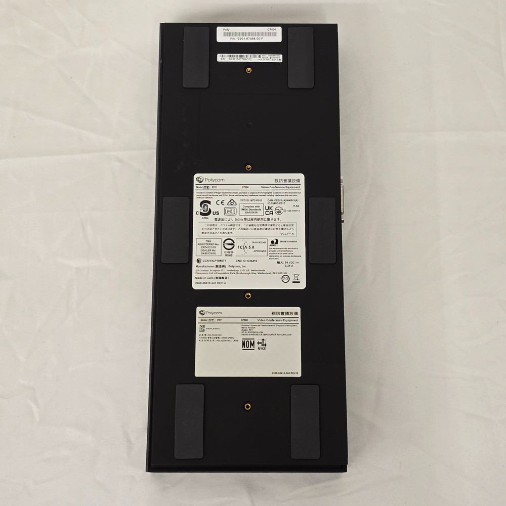 POLY G7500 Codec 4K Base Unit Only Video Conference Unit Polycom No Power Supply