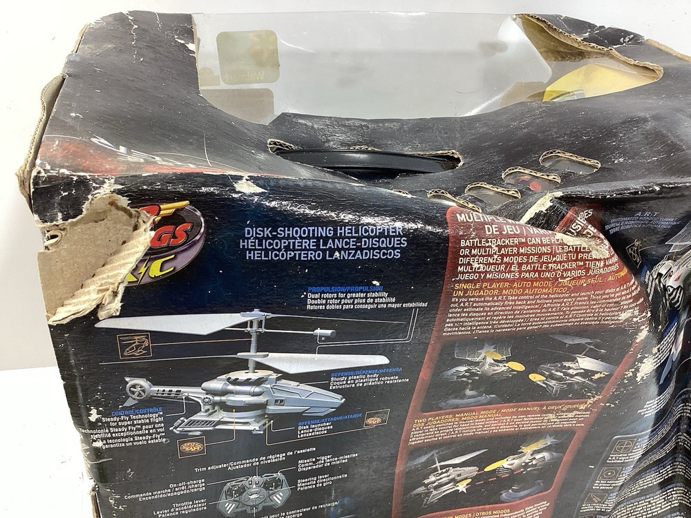 Spin Master R/C Air Hogs Battle Tracker Robot Helicopter Sealed Original Box