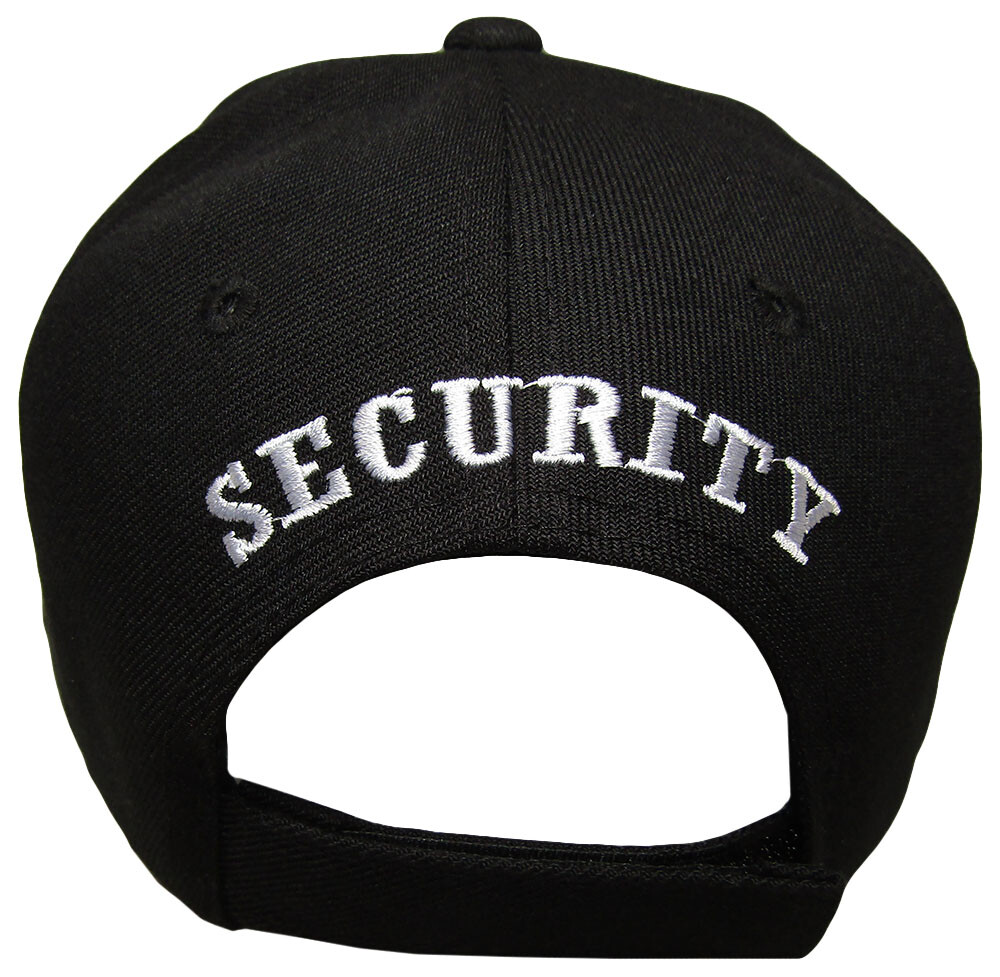 Security Hat Officer Guard Baseball Cap Adjustable Black Hat Headwear