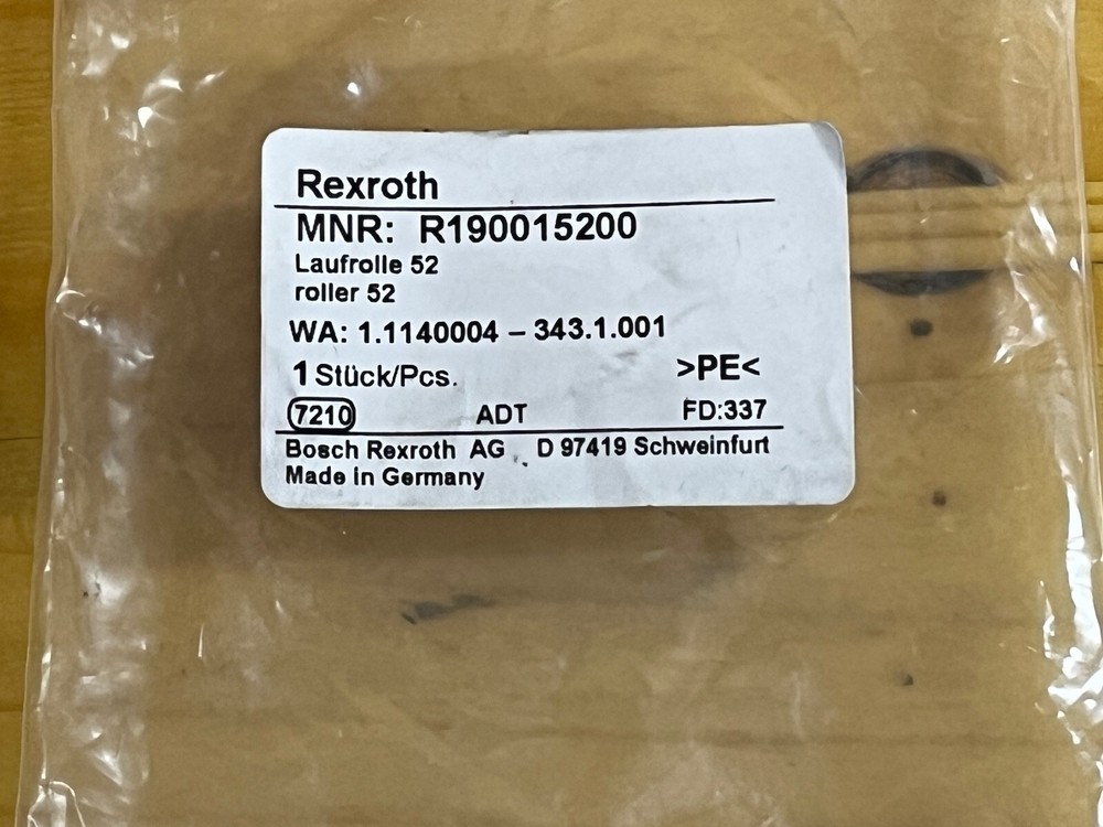 BOSCH REXROTH ROLLER 52 ROLLER R190015200 NEW