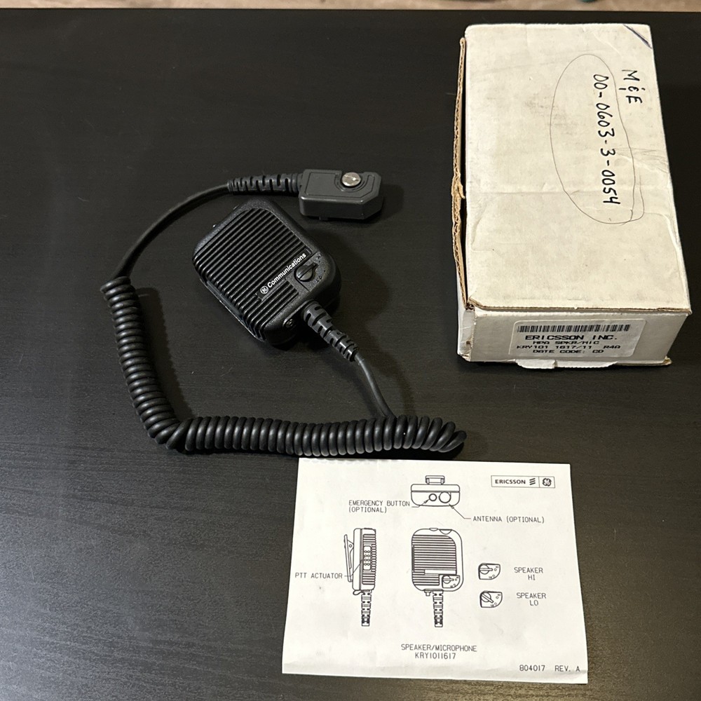 NEW GE/ERICSSON SPEAKER/MIC
