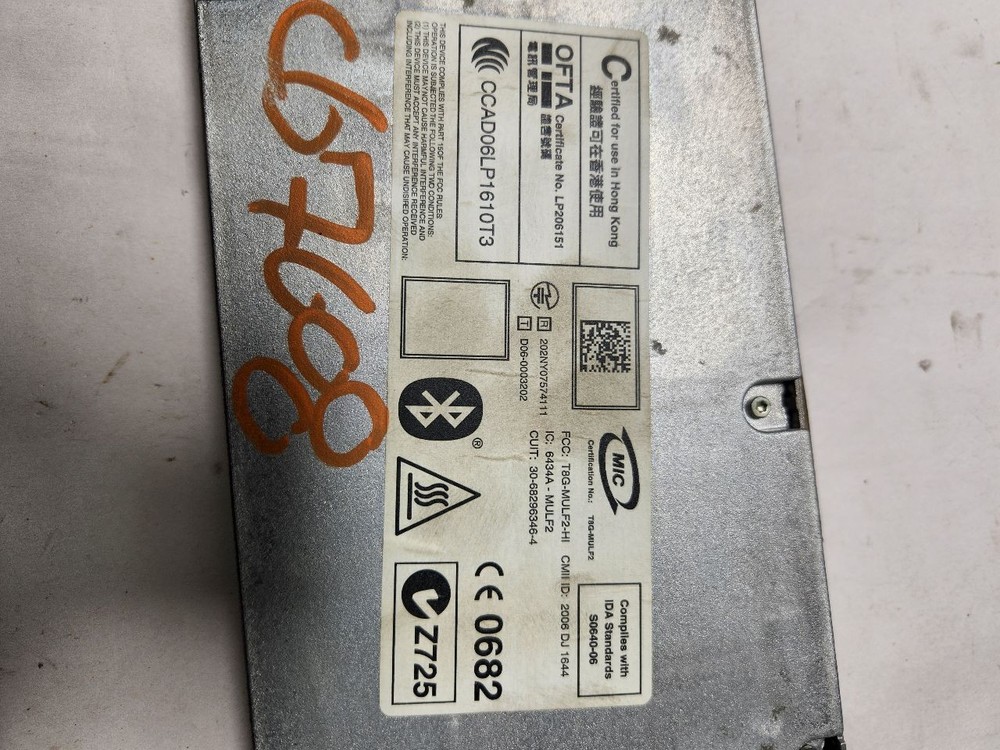 Used Telematics Interface Module fits: 2010 Bmw 750I Communication Bluetooth LH