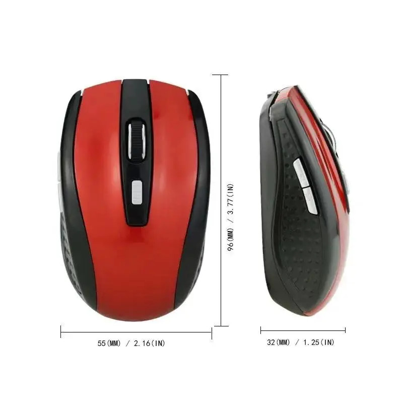 Wireless Mouse Silent Mouse 2.4G Portable Mobile Optical Office Mouse Adjustable