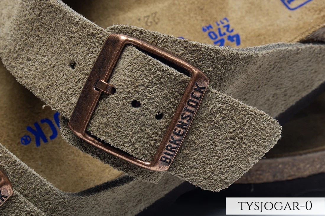 Birkenstock Arizona Soft Footbed Sandals Taupe Suede Leather Shoes Size 37-45