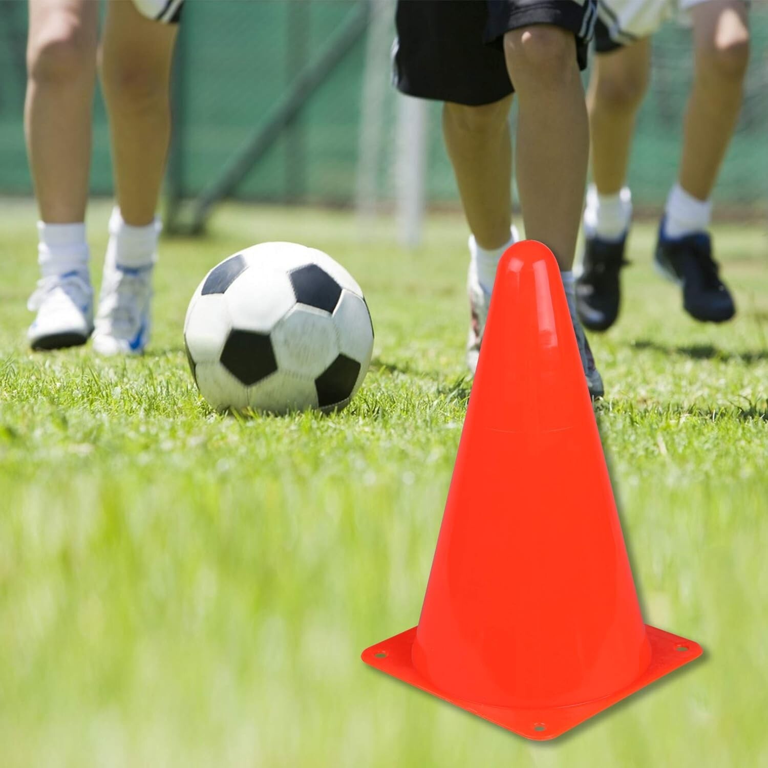 CARTMAN Plastic Training Cones (Set of 12 Pack 9") Agility Soccer