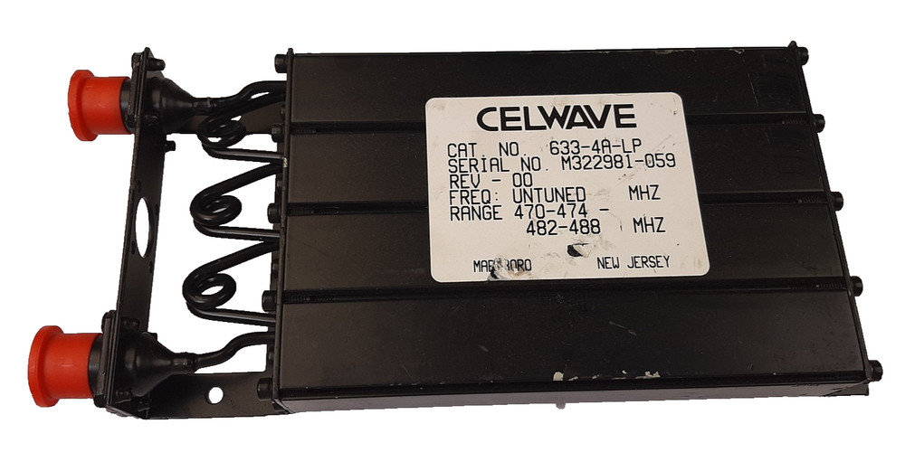 Used Celwave 633-4a-lp filter N onnector UHF