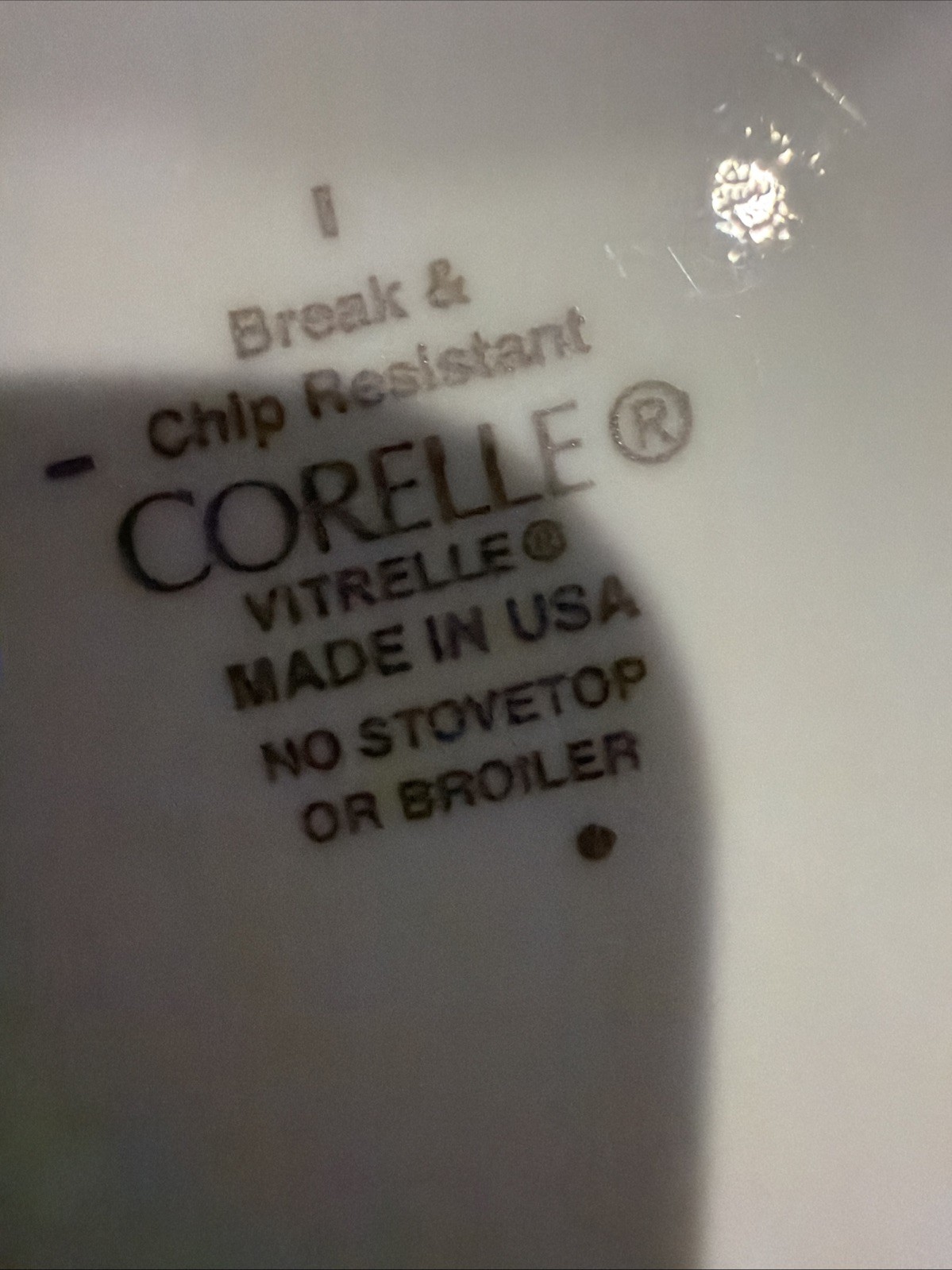 Set of 4 Corelle Winter Frost White Fruit/Dessert Sauce Bowl Plate 4.75” USA