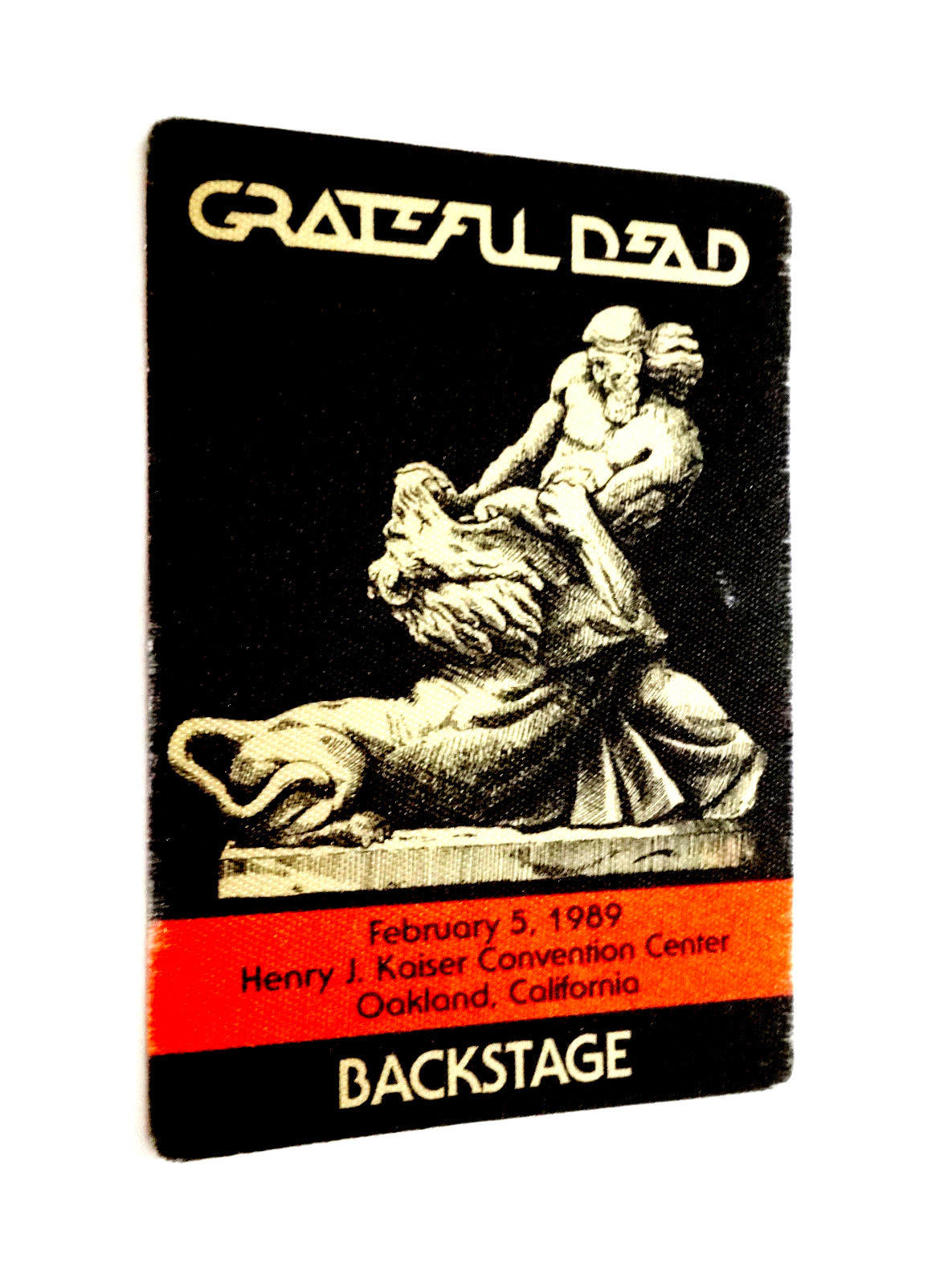 Grateful Dead Backstage Pass Oakland Kaiser 2/5/89 2/5/1989 Samson Delilah Lion