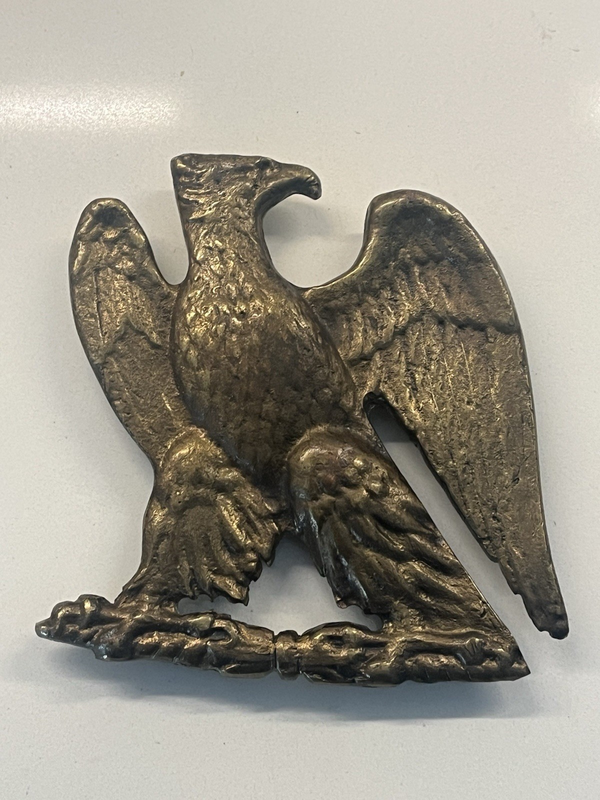 Napoleonic Wars French Army Imperial Youth guard Pouch Badge Bronze Original