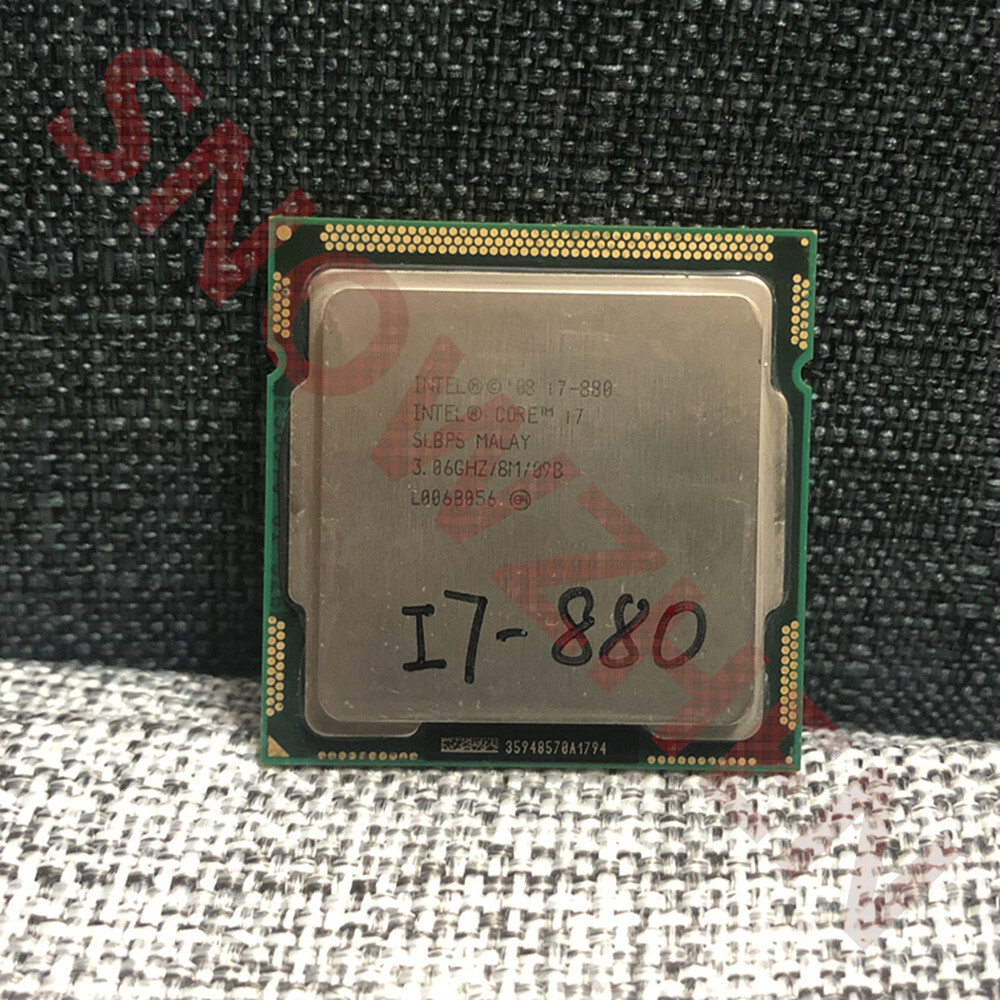 Intel Core i7-880 CPU Quad Core 3.06GHz 8MB Socket LGA1156 95W SLBPS Processor