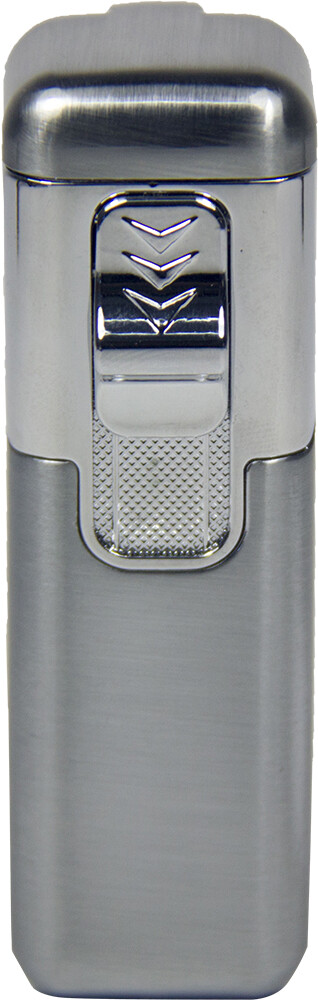 Cuboid Shaped Quad Flame Cigar Torch Lighter Adjustable Flame Refillable BLACK