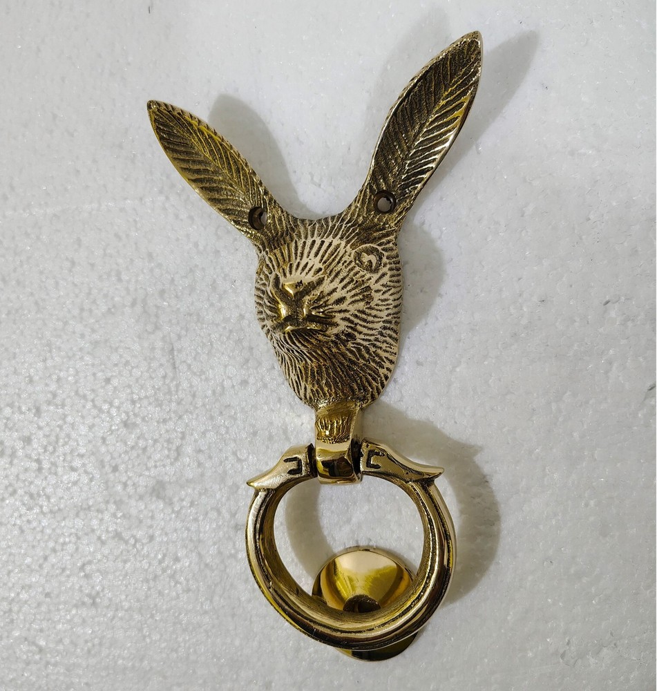 Brass Rabbit Door Knocker Decorative Hare Solid Brass knockers