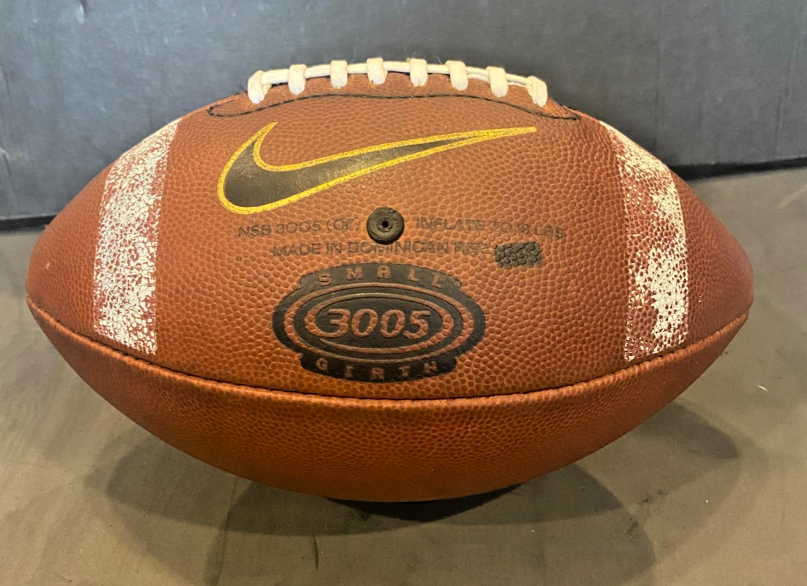 Nike 3005 "Small Girth" Collegiate Football Reconditioned w/ ACL Style Laces