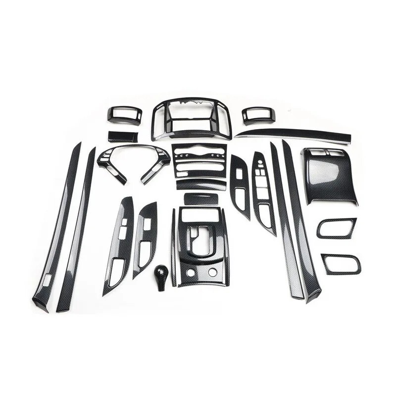 For Infiniti G25 G37 2010-2013 ABS Carbon Fiber Car Interior Gear Door Trims