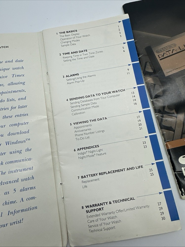 TIMEX DATA LINK Manuals And Floppy Disk ONLY*