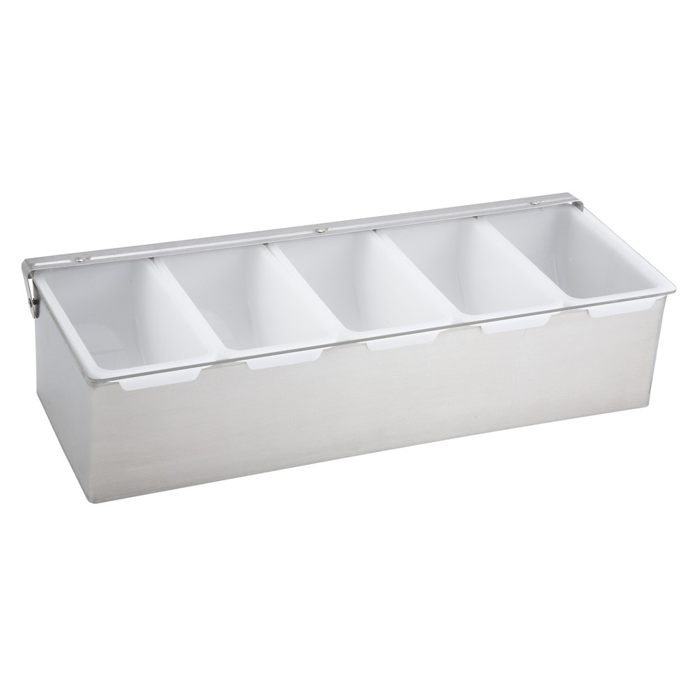 Condiment Holder, 5 Compartment, S/S Base (4 Each)