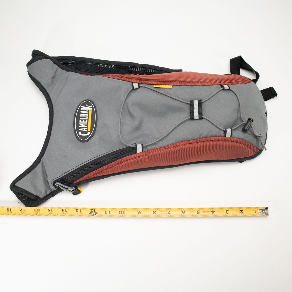 CamelBak Classic Hydration Backpack Gray Rust Hiking Outdoor Pack No Bladder