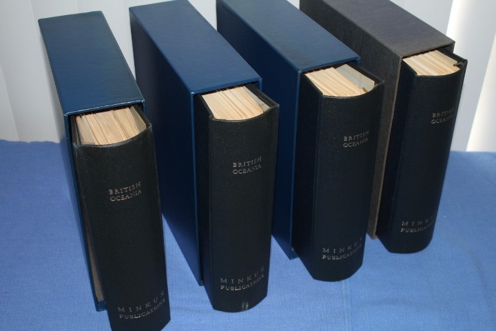 Minkus British Oceania Specialty Albums Dustcases to 1984 BlueLakeStamps SUPER