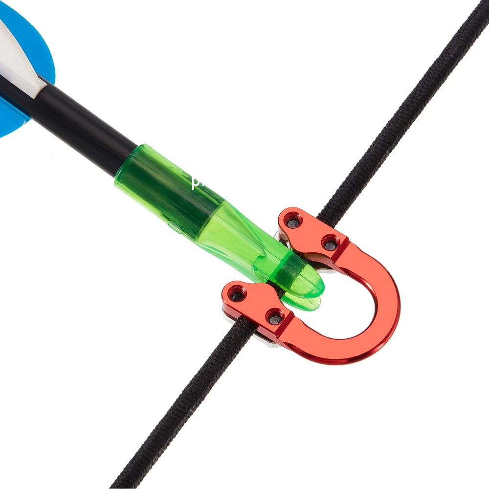 2 Sets Archery D Loop Compound Bow Metal U Nock D Ring Buckle Release Nocking...