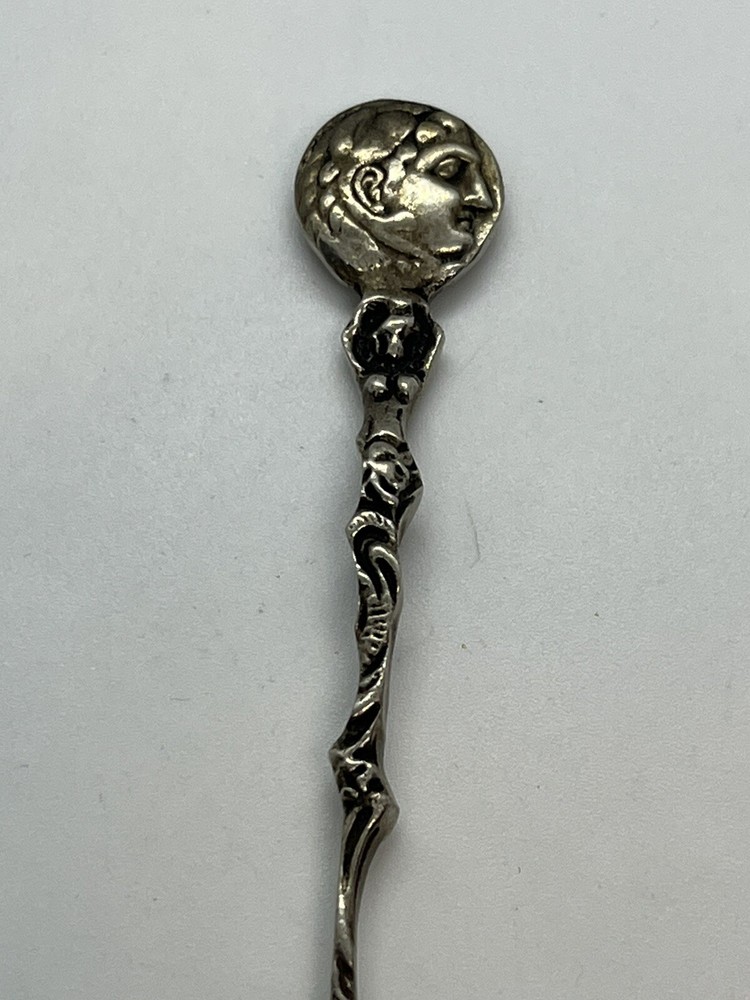Vintage 800 silver small decorative spoon