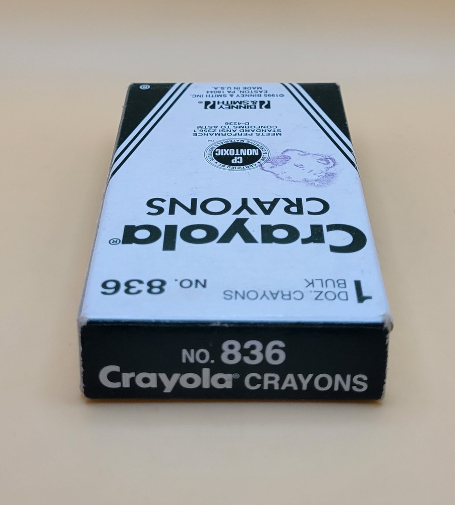 Vintage 1995 Binney & Smith Inc. Crayola Bulk Crayons No. 836 (52-0836-9-059) 🖍