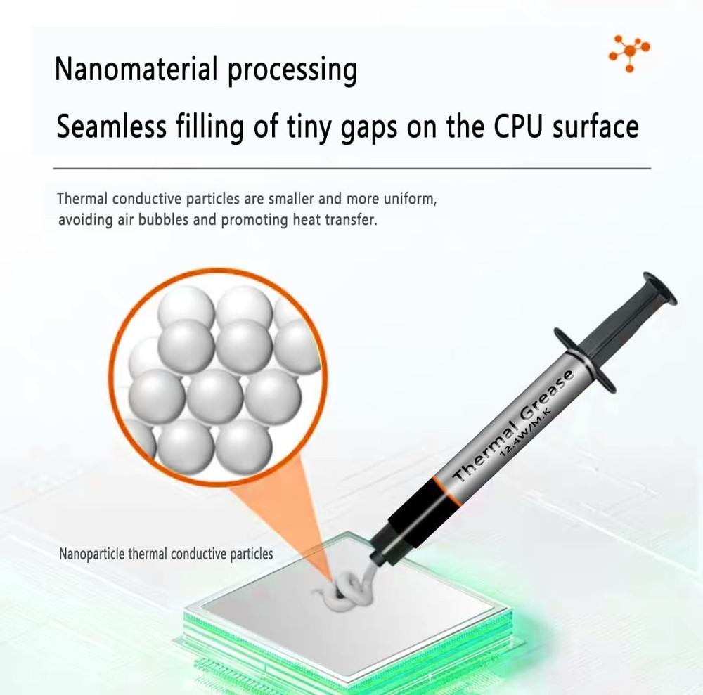 D12 Silver Series Thermal Paste High Performance CPU GPU Coolers 4g Pack