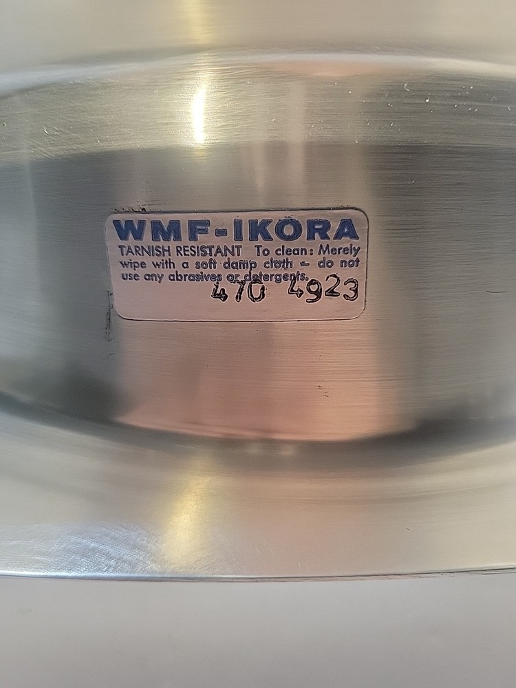 WMF Ikora 2 Light Candelabra Silver Plate Brass Modernist 4923 Germany READ