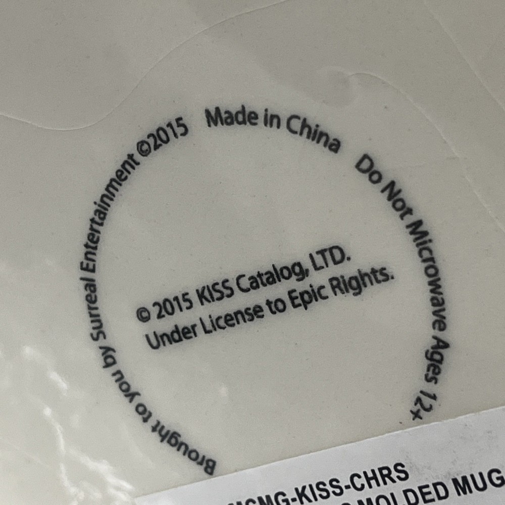 2015 Kiss Catalog Exclusive KISS 4 Mug Coffee Cup Set NIP