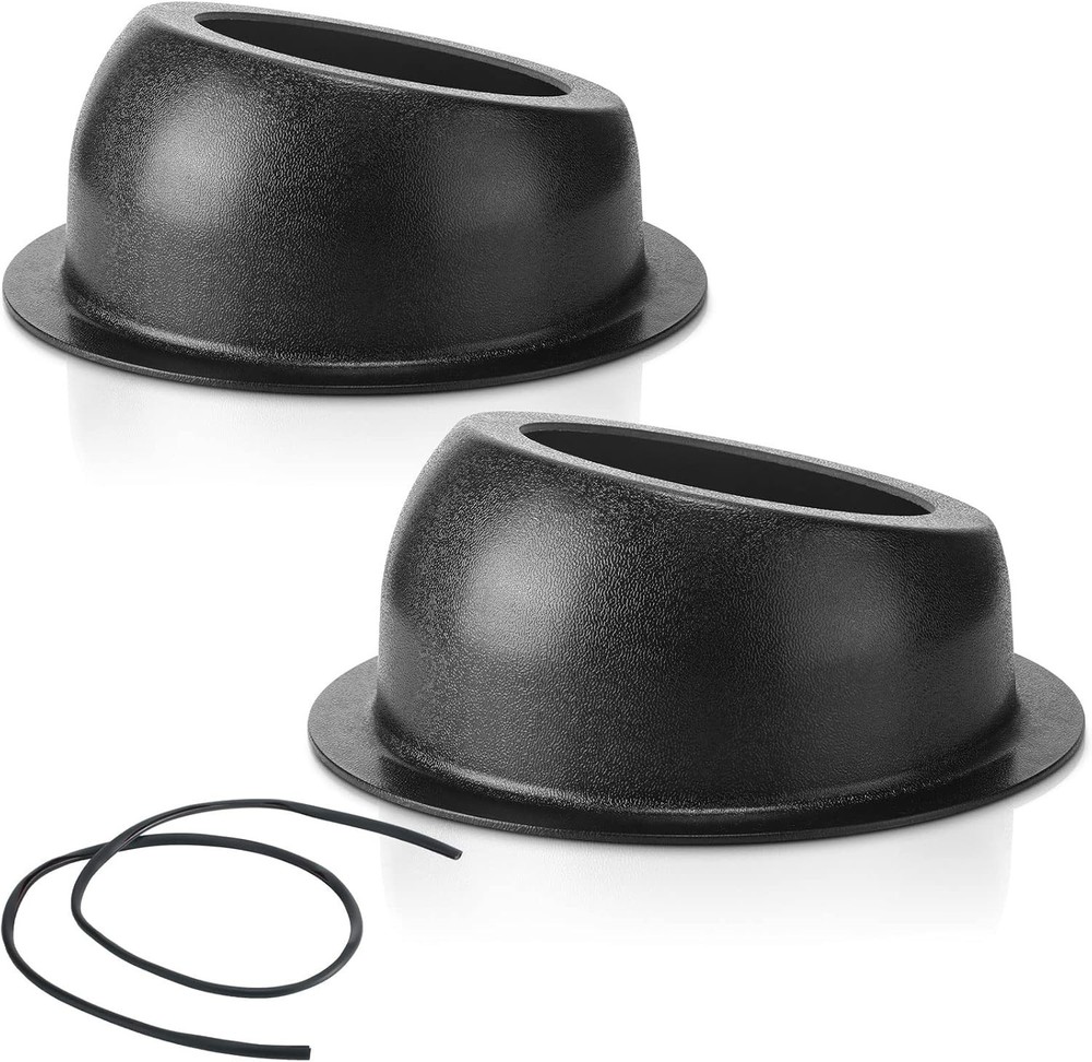 2 Pcs Universal Angled Speaker Enclosures Boxes Pods Surface Mount with Rubbe...
