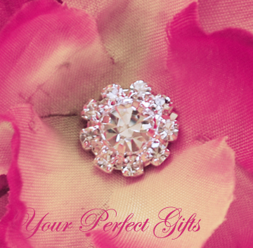 10 Round Circle Rhinestone Crystal Button Buckle Clip