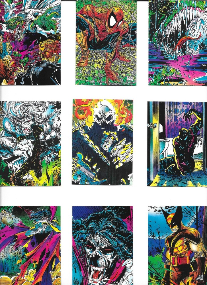 MARVEL SPIDER-MAN TODD McFARLANE COMPLETE 90 CARD SET COMIC IMAGES 1992 NM