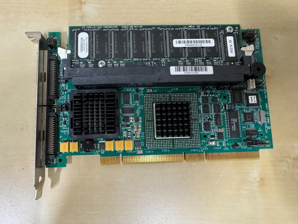 ** LSI SCSI PCI-X RAID Controller Card w/Cable PCBX518-B1