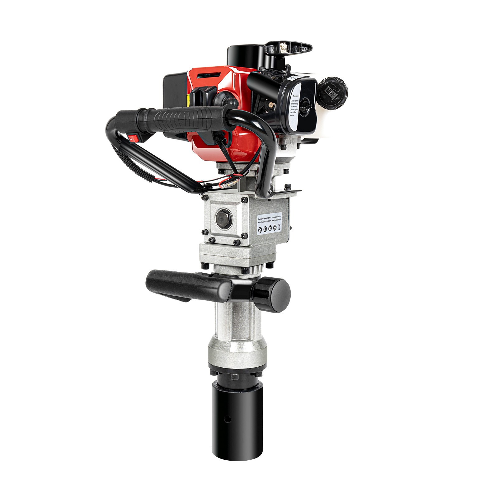 Fence T Post Driver Gas Powered 2 Stroke Motor Pile Drivers Jack Hammer Gasoline