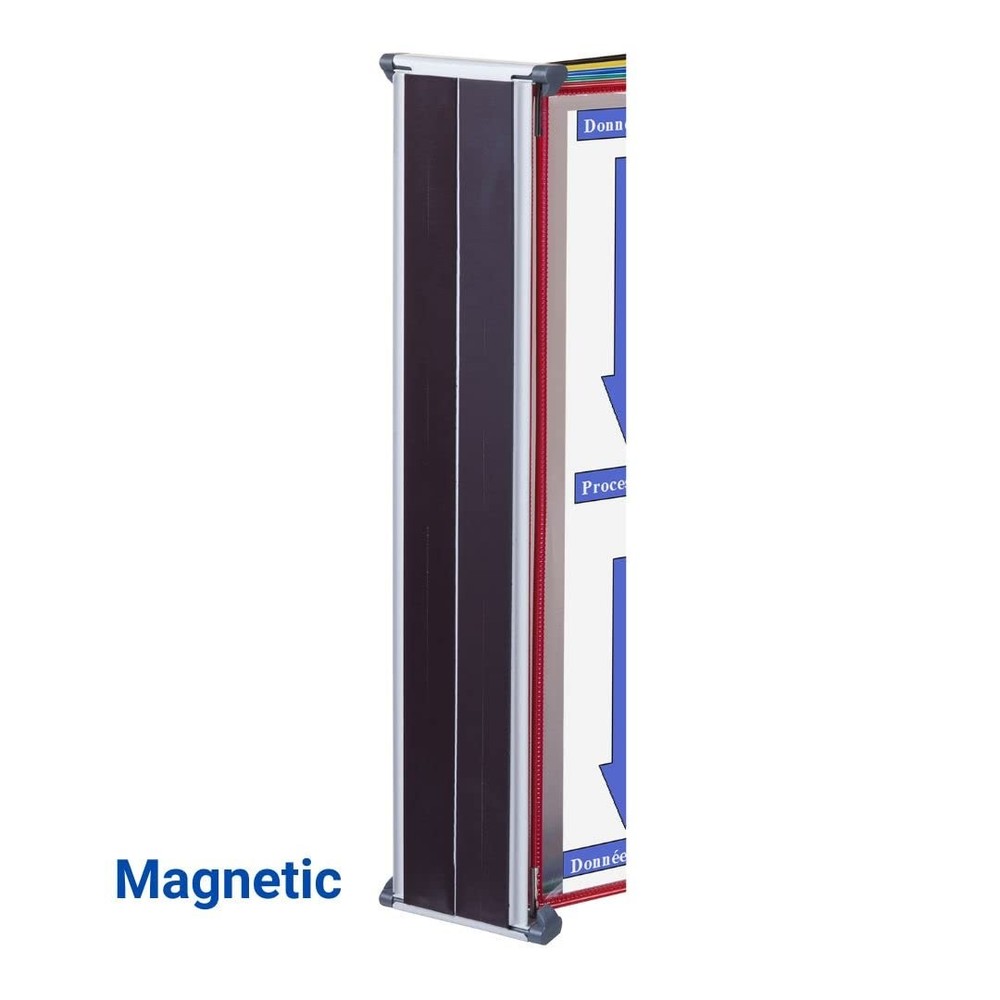 Djois® Magnetic Wall Mounted Reference System, Letter-Size,10 Pockets, Assorted