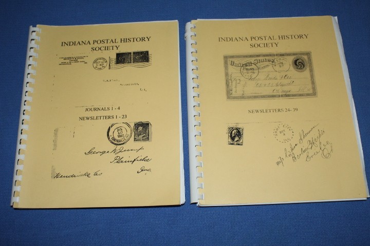 Journal Indiana Postal History Society + Newsletters Many years BlueLakeStamps