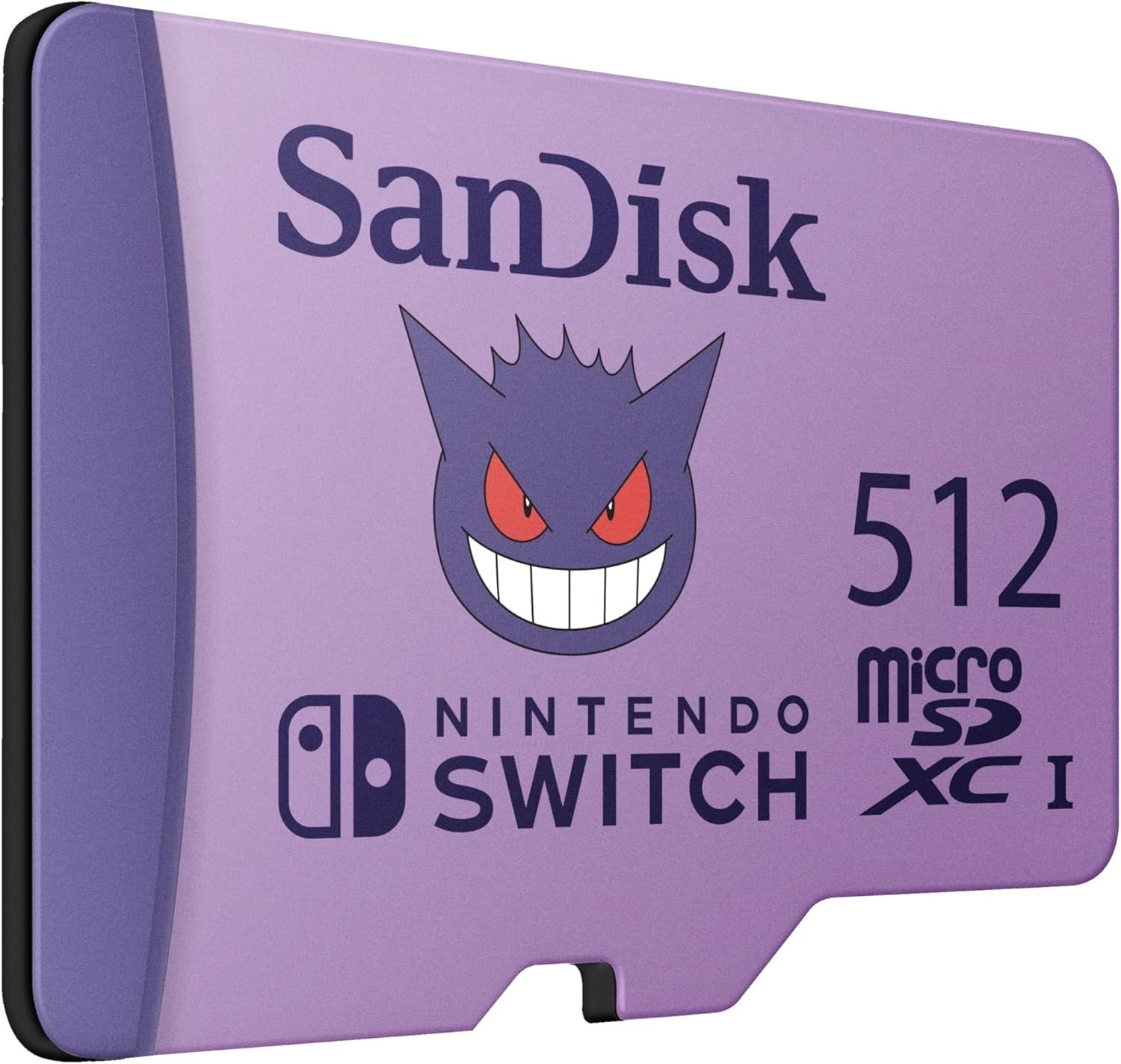 SanDisk 512GB Pokemon Micro SD MicroSDXC Nintendo Switch Gengar Memory Card