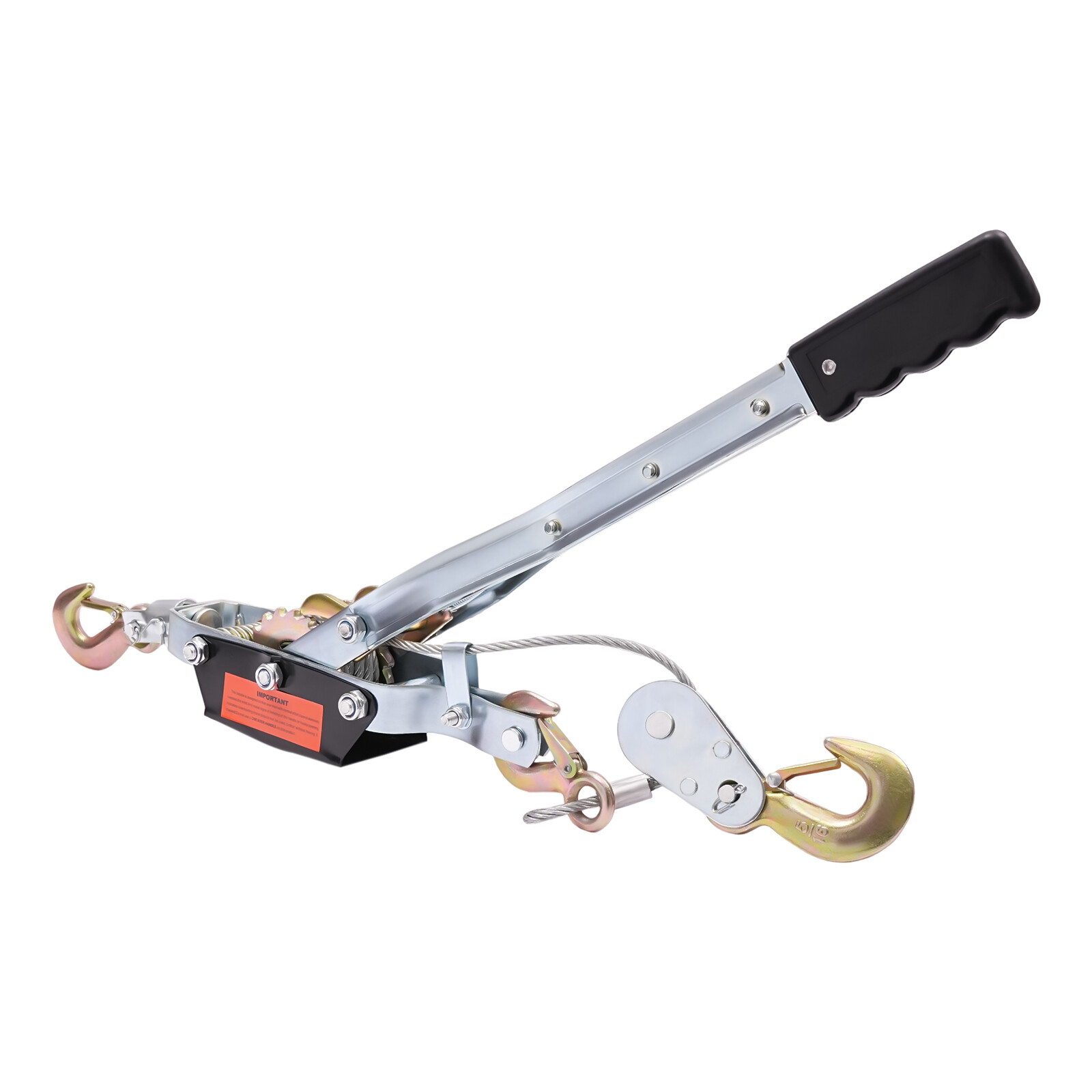 5 Ton Extra Heavy Duty Come Along Power Cable Puller with 3 Hooks 2 Gears