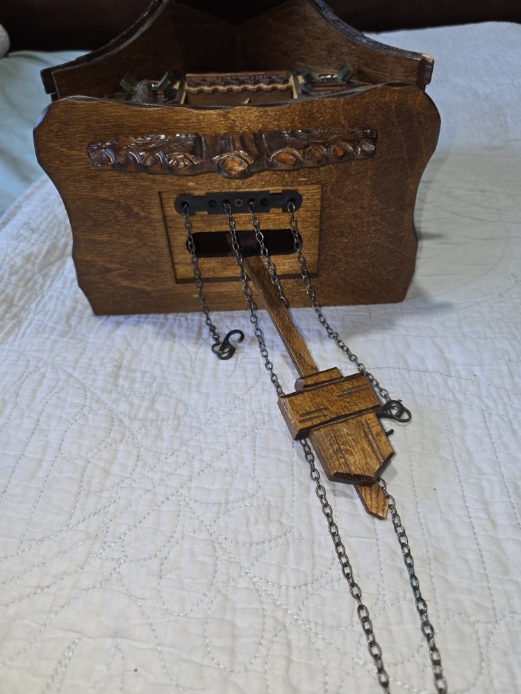 Vintage Germany Musical Cuckoo Clock Missing Backing & Weights