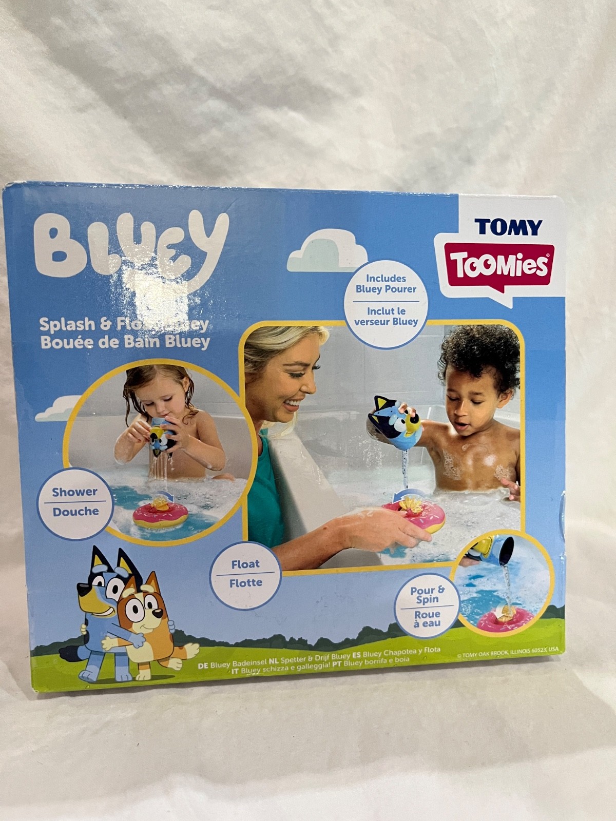 Bluey Splash And Float Bath Toy Tomy Toomies New