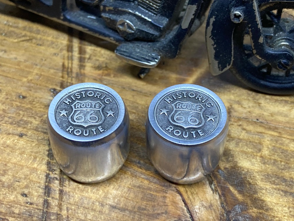 Route 66 Guitar knobs with aluminum sides. Small version.