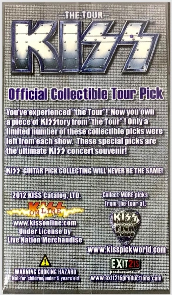 💥Rare KISS 2012 The Tour guitar pick set in original package - $.99 shipping!💥