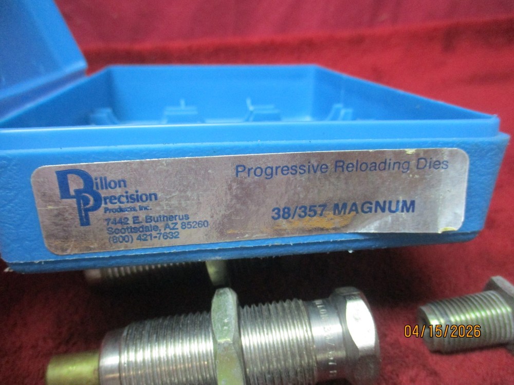 DILLON PRECISION, 38/357 Mag. Progressive Reloading Dies
