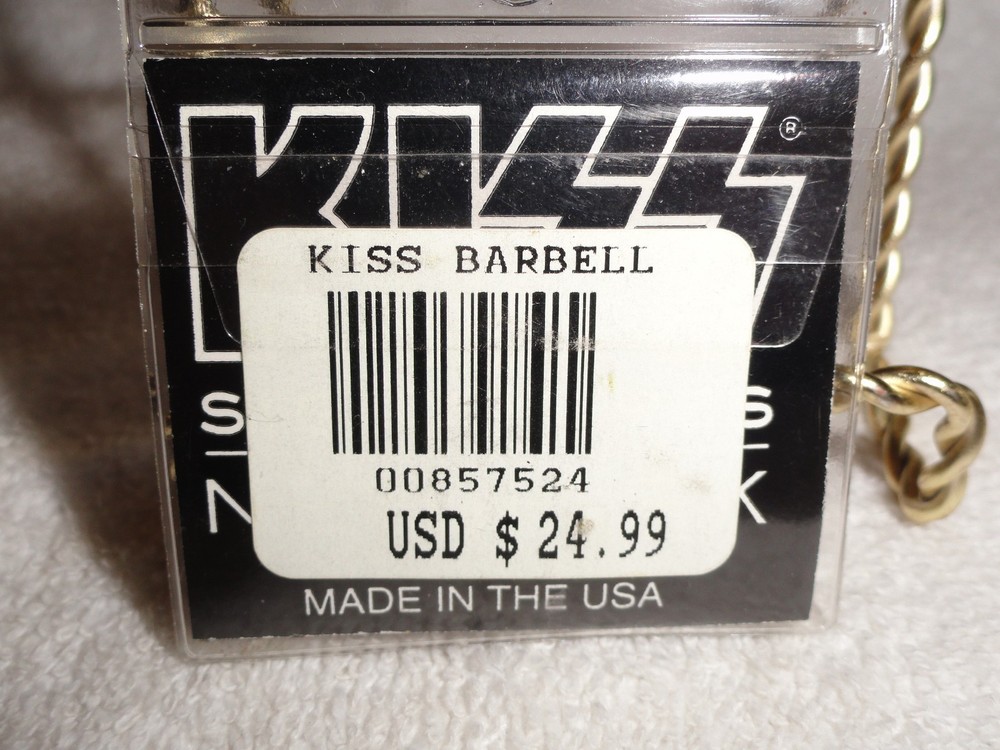 KISS Band Metal Wear Flame Logo BarBell Ring Body Jewelry