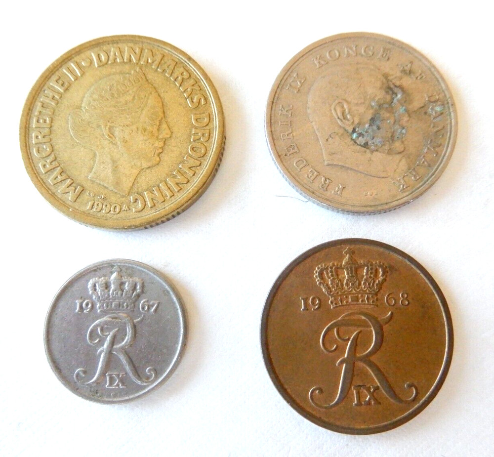 Denmark Mixed Lot Coins (4)
