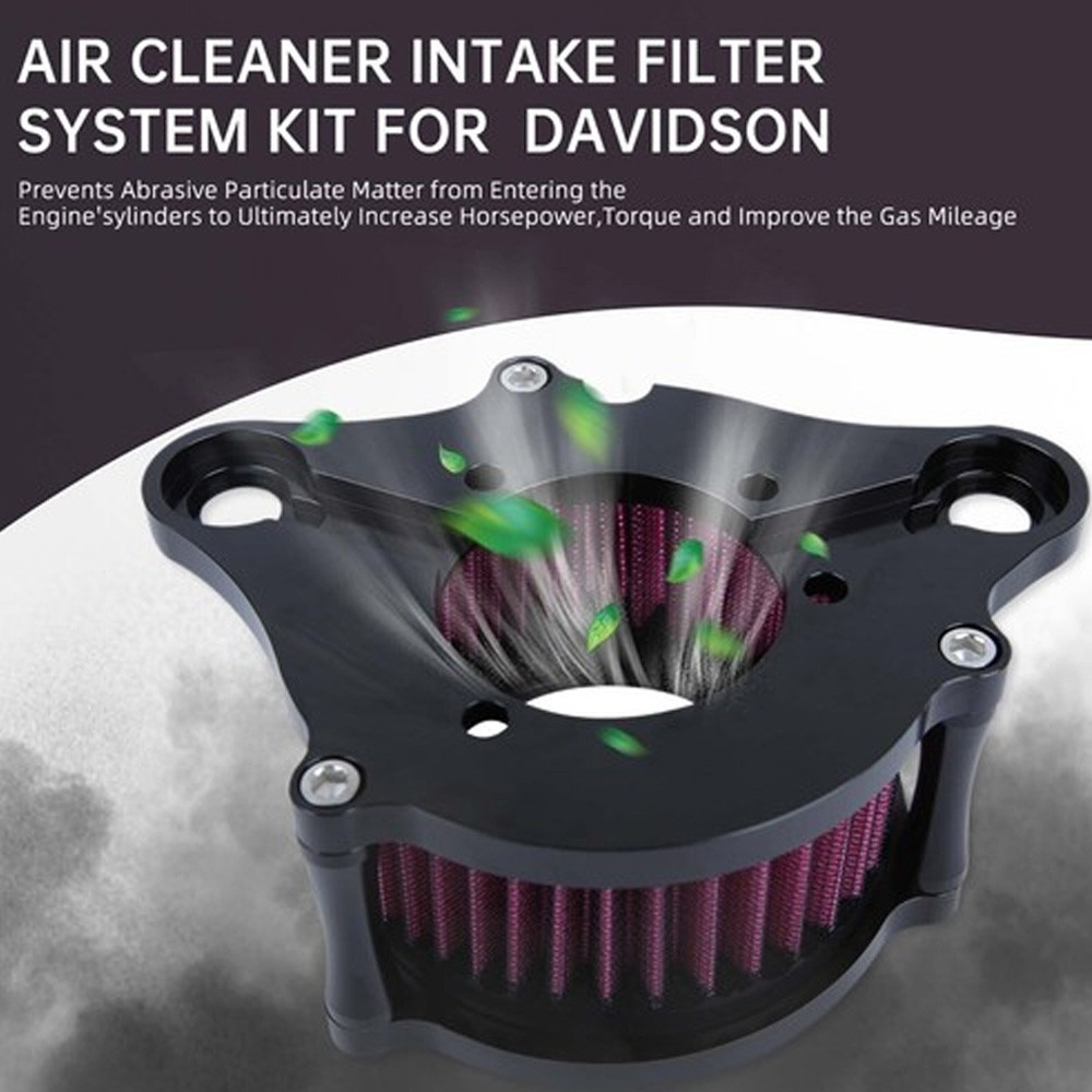 Air Cleaner Intake Filter Kit For Harley Sportster Iron XL 883 1200 72 48 88-Up