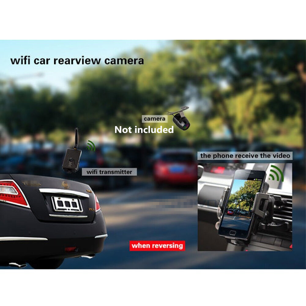 Wifi Wireless Video Transmitter Receiver Car Backup Camera AV Video Rearview Kit